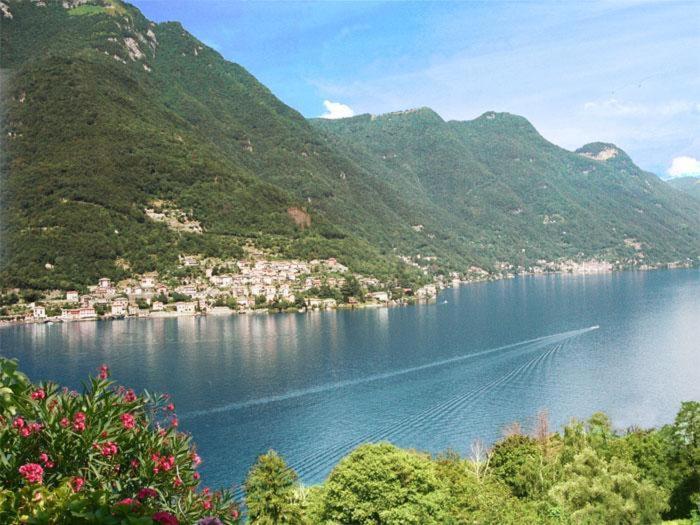 Sonia - Musica & Aperol Panorama-Fewo Lägenhet Pognana Lario Exteriör bild